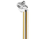 Image 2 for MCS Fluted Seat Post (Gold/Silver) (25.4mm) (350mm)